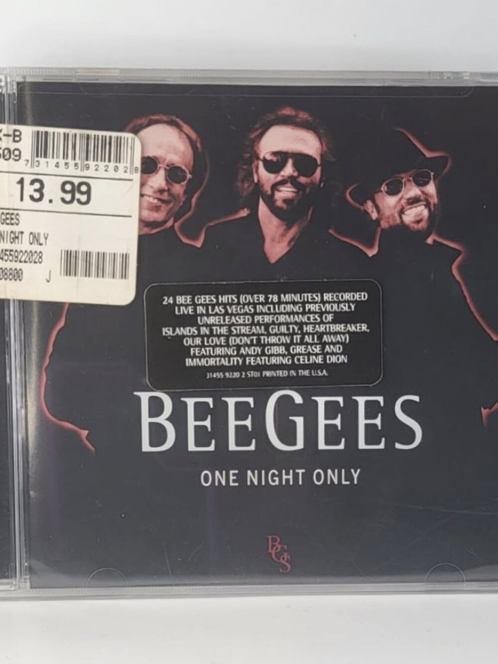 Bee Gees - One Night Only [New CD] Brand New Sealed